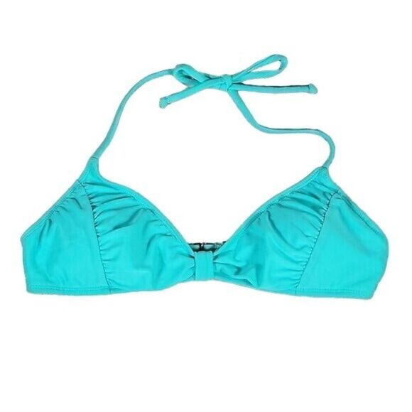 The Bikini Lab Ruched Bikini Top Sz L - Picture 1 of 9